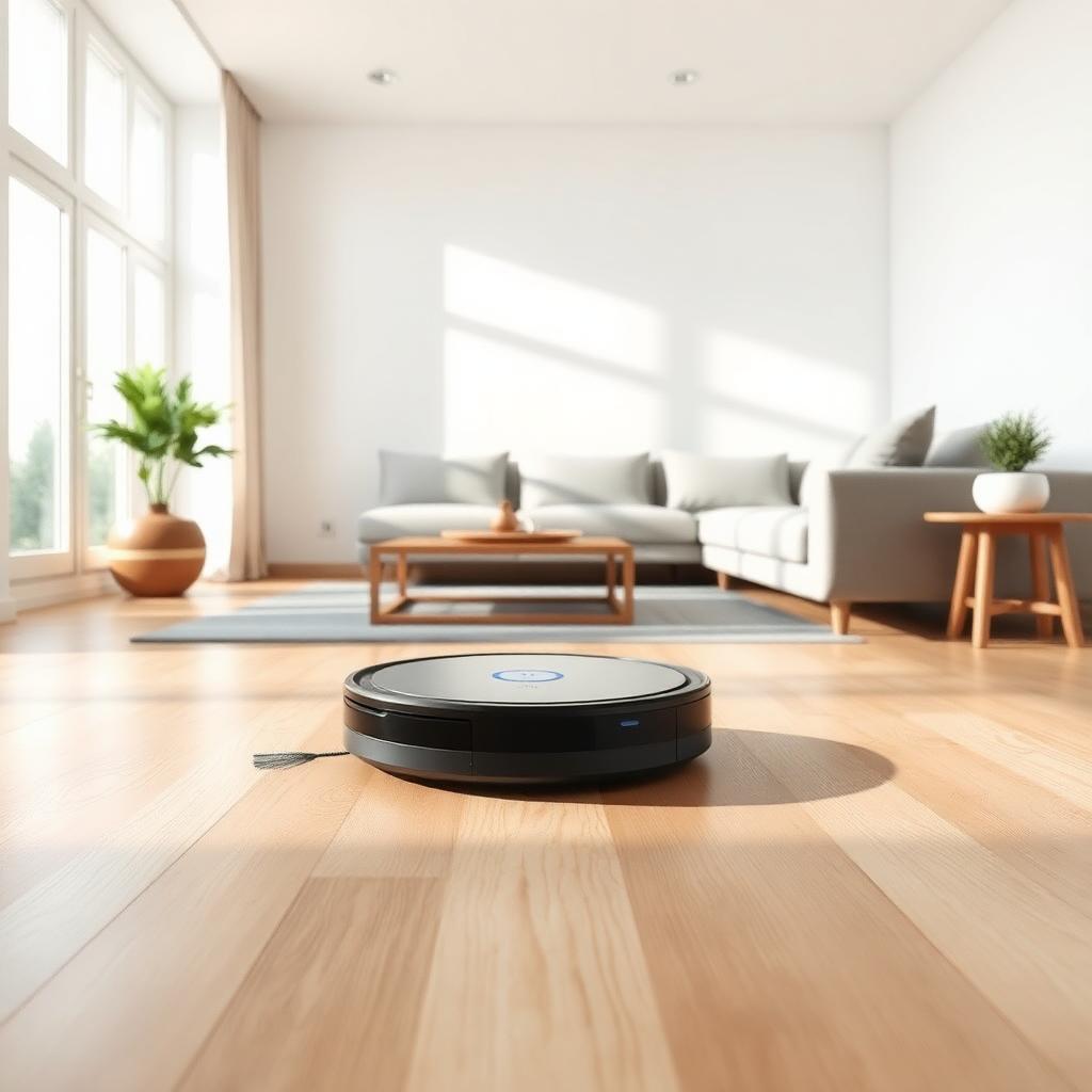 Eufy Omni E28 cleaning hardwood floor